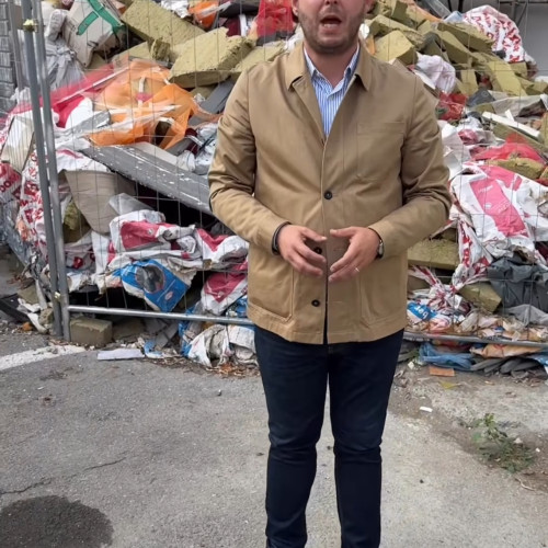 Subprefectul Gorj atrage atenția despre molozul din vecinătatea Spiru Haret