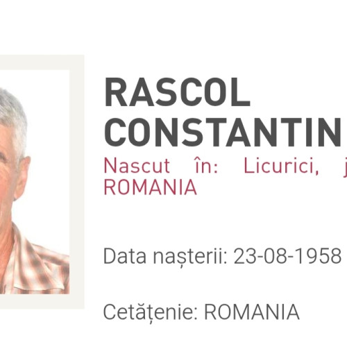 Poliția caută bărbat dispărut în Gorj cu semnalmente clare