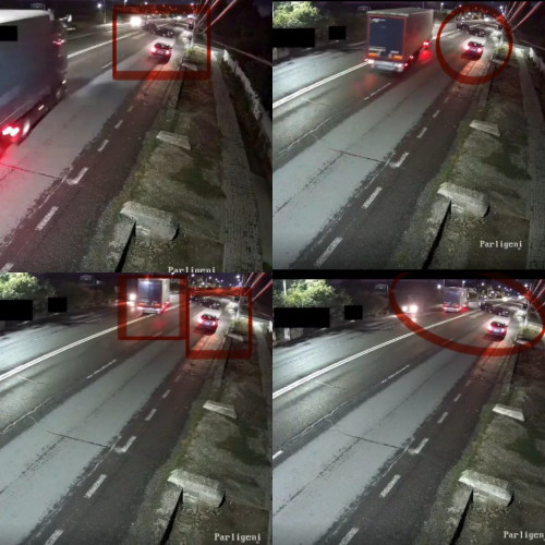 Șofer TIR realizează o manevră periculoasă pe DN6 în Dolj