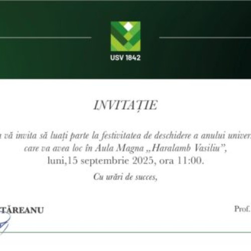 USV Iași deschide anul universitar cu peste 4000 de studenți