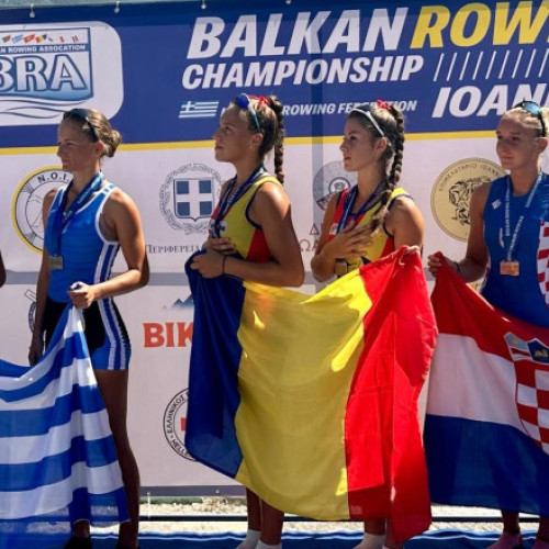 Sportivii români au câștigat 10 medalii la Campionatele Balcanice de Canotaj de la Ioannina, Grecia