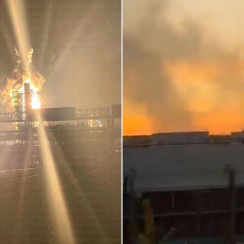 Video&Foto Ucraina a atacat cu drone o importantă rafinărie de petrol din Leningrad și o fabrică chimică la peste 1.800 de km în interiorul Rusiei