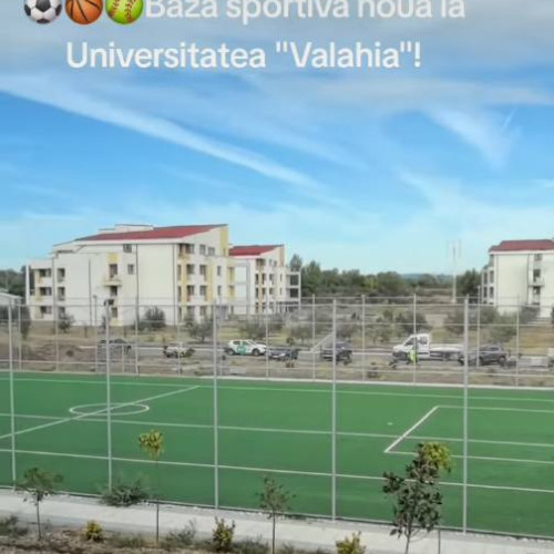 Baza sportivă din Universitatea Valahia Târgoviște, aproape de finalizare