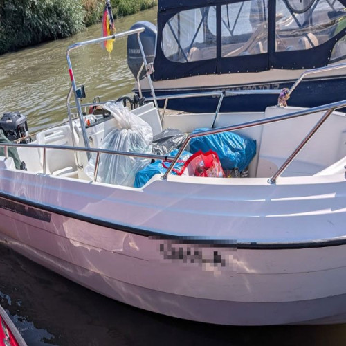 Motor de barcă căutat în Suedia, depistat în zona Murighiol