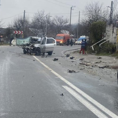 Trafic blocat pe DN 2G între Bacău și Moinești din cauza unui accident rutier
