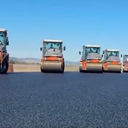 Lucrări importante pe șantierul autostrăzii A7 între Domnești-Târg și Răcăciuni