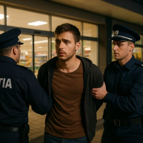 Un tânăr din Arad, reținut după o tentativă de furt de băuturi alcoolice