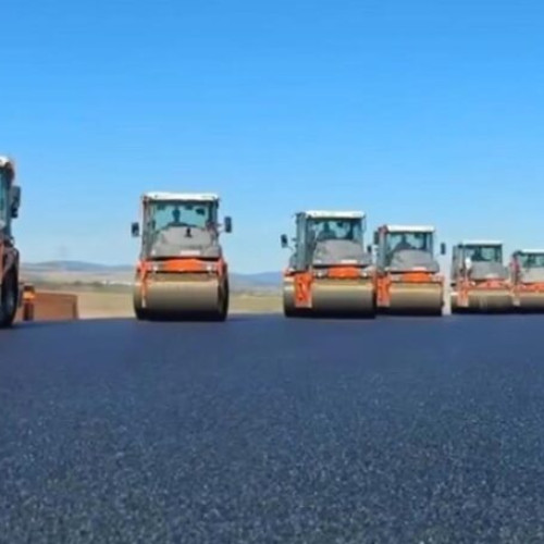 Imagini noi de pe șantierul Autostrăzii A7, Lotul 2 Domnești-Târg – Răcăciuni