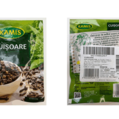 Retragere de urgență pentru cuișoarele Kamis cu substanță chimică interzisă