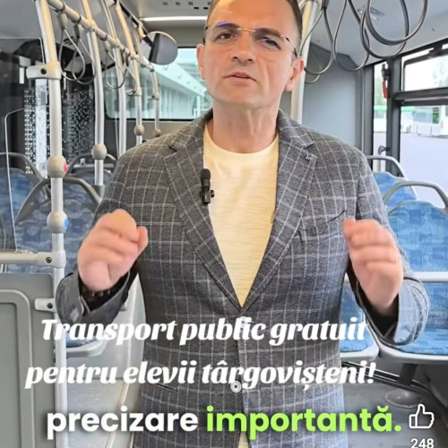 Elevii din Târgoviște beneficiază de transport public gratuit la început de an școlar