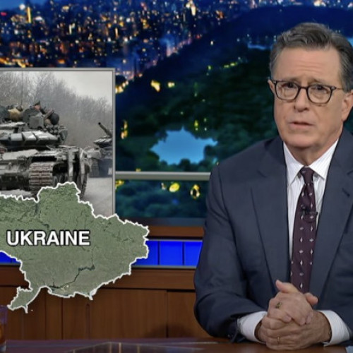 Stephen Colbert a omis Crimeea pe harta Ucrainei în emisiunea „The Late Show”