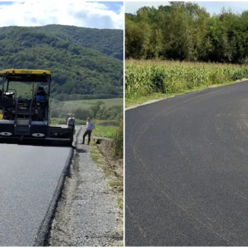 Lucrări de asfaltare accelerate pe drumul comunal dintre Câțcău și Vad