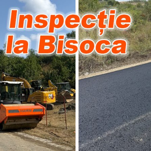 Adrian Petre verifică asfaltarea drumului județean V. Vodă - Sărulești Bisoca