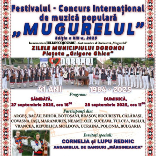 Festivalul Mugurelul aduce tradițiile folclorice în centrul Dorohoiului