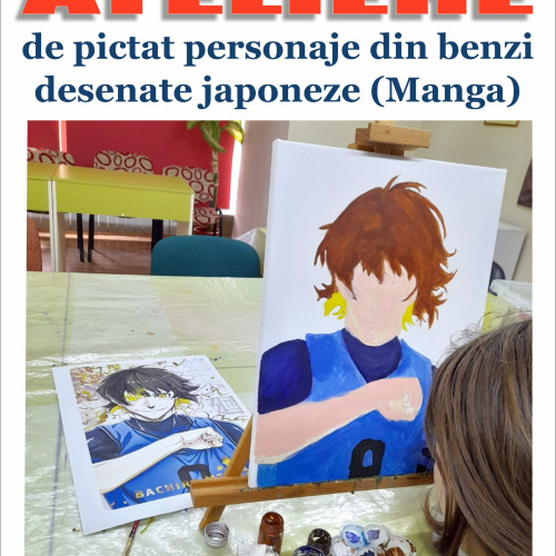 Ateliere de pictură Manga pentru copii la Biblioteca Județeană Neamț în toamna 2025