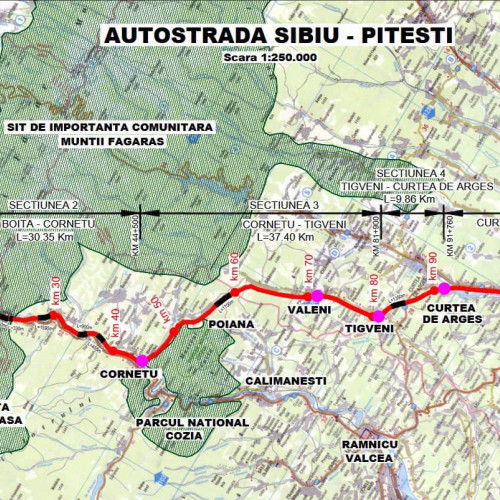 Guvernul negociază un împrumut de 500 milioane de euro pentru autostrada Sibiu-Pitești