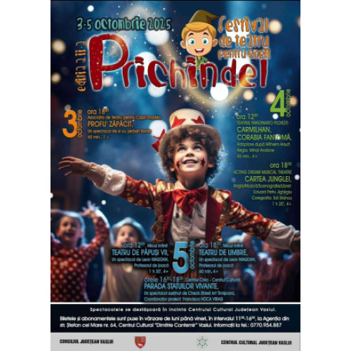 Actorul Șerban Borda aduce „Profu’ zăpăcit” la Festivalul Prichindel din Vaslui