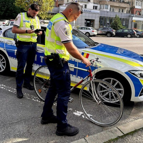 Un bărbat surprins în Baia Mare conducând bicicleta sub influența alcoolului