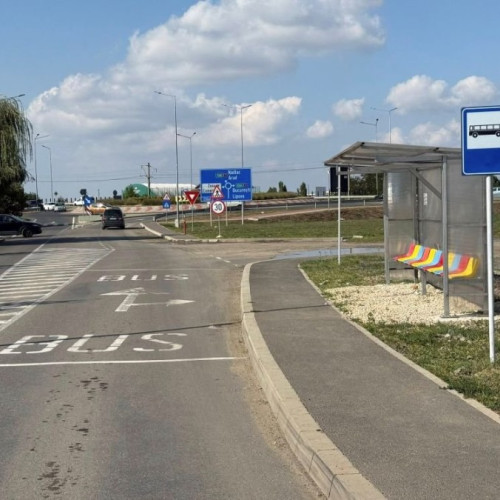 O nouă stație de autobuz a fost amenajată în Vladimirescu din cauza suspendării tramvaielor