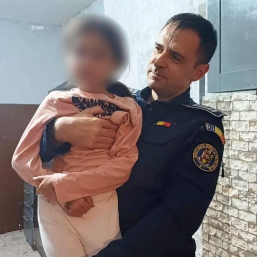 Fetiță dispărută în comuna Gugești găsită rapid de polițiști