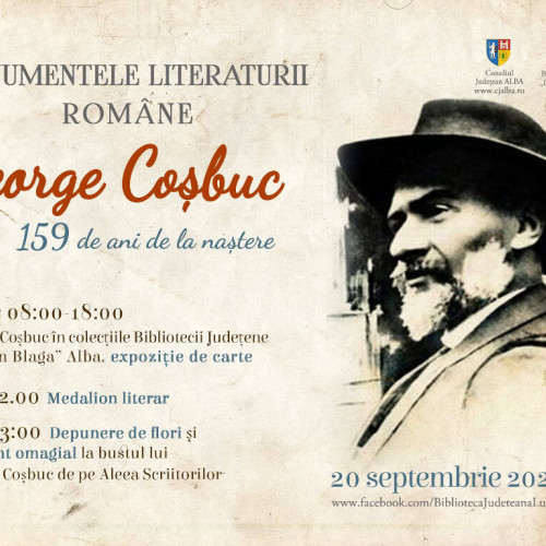 Alba Iulia celebrează 159 de ani de la nașterea poetului George Coșbuc