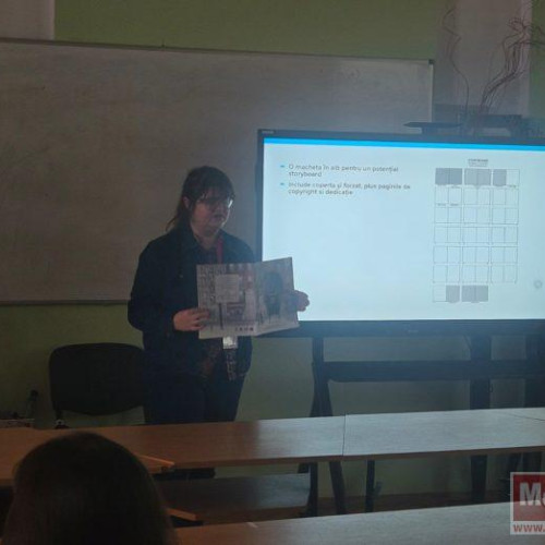 Workshop despre storyboard și ilustrații pentru liceeni la festivalul Apolodor