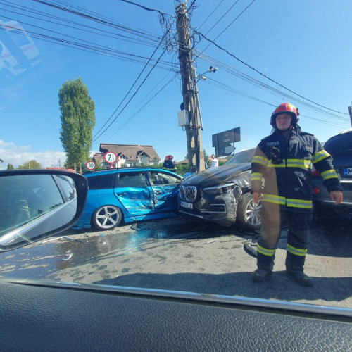 Accident rutier la Baia Mare la intersecția Mihai Eminescu cu Dumbravei