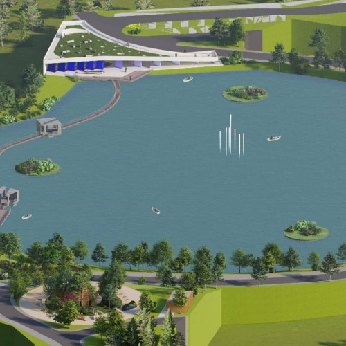 Zona lacului Chereteu din Blaj va fi transformată într-un parc tematic urban