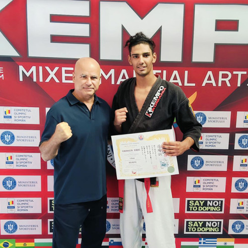 Eric Crînguș a primit centura neagră în kempo după victorie la Cupa României