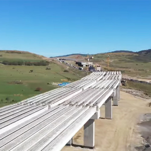 Progres de 7% la autostrada Sibiu-Pitești, cu poduri spectaculoase peste Olt