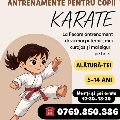 Primăria Polovragi inițiază cursuri de karate pentru copii între 5 și 14 ani
