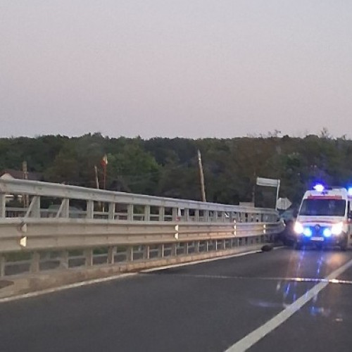 Accident rutier pe drumul E58 în localitatea Buda: trei persoane rănite ușor
