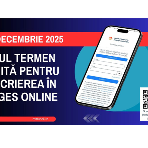 Ministrul Muncii prelungește termenul pentru înscrierea în REGES-ONLINE până la finalul anului