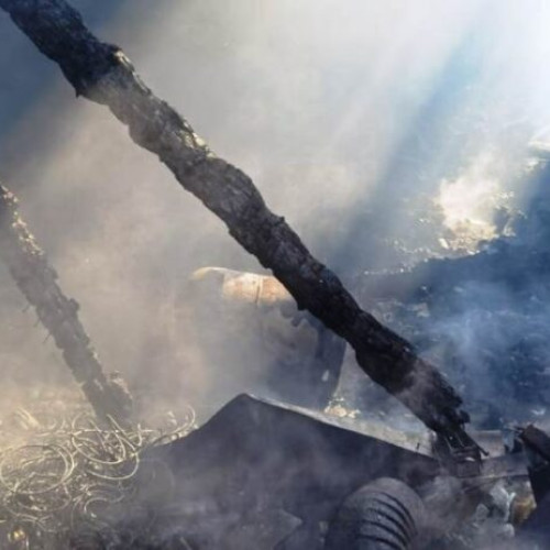 Tragedie la Tecuci: o femeie a murit într-un incendiu devastator