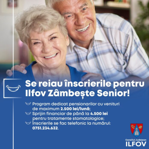 Ilfov reia înscrierile pentru programul de suport stomatologic destinat pensionarilor