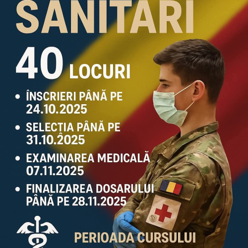 40 de locuri disponibile la cursul de formare subofițeri militari în Gorj