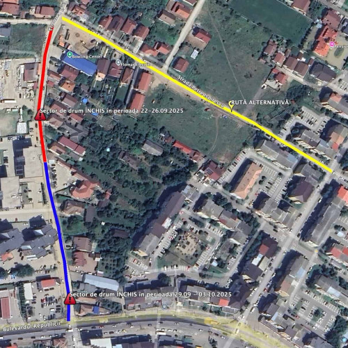 Trafic restricționat pe strada Emil Racoviță din Alba Iulia pentru modernizarea carosabilului