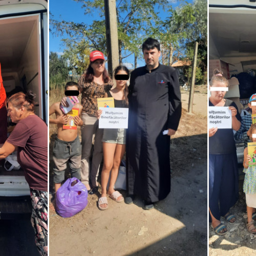 Asociația Suflete Deschise a organizat o caravană a solidarității pentru comunitate