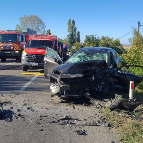 Trei victime, două încarcerate, într-un accident grav pe DN2, în zona Cleja