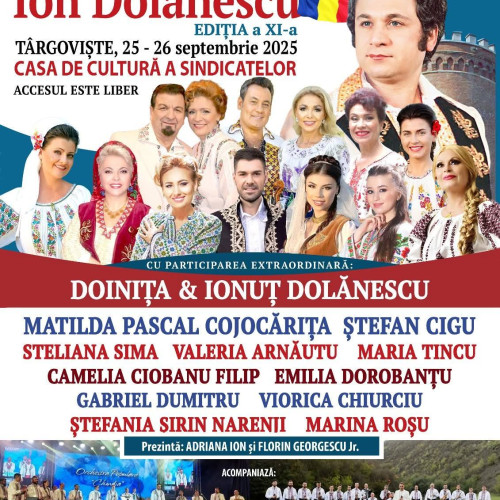 Festivalul naţional „Ion Dolănescu” revine la Târgoviște în septembrie 2025