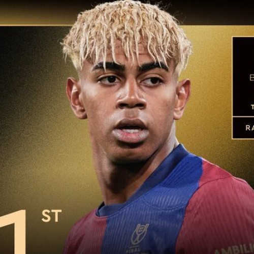 Lamine Yamal, din nou cel mai bun tânăr fotbalist la gala Balonului de Aur