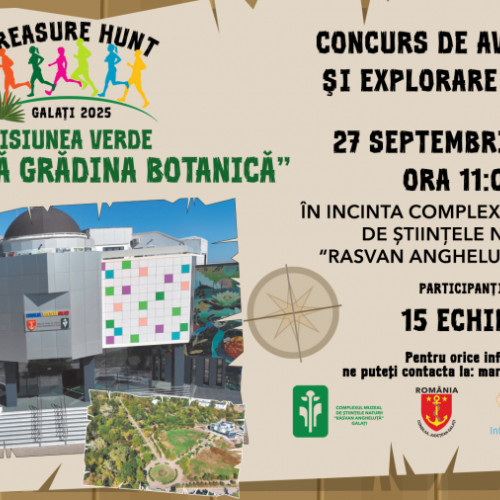 Concurs de aventură urbană „Misiunea Verde” la Grădina Botanică Galați