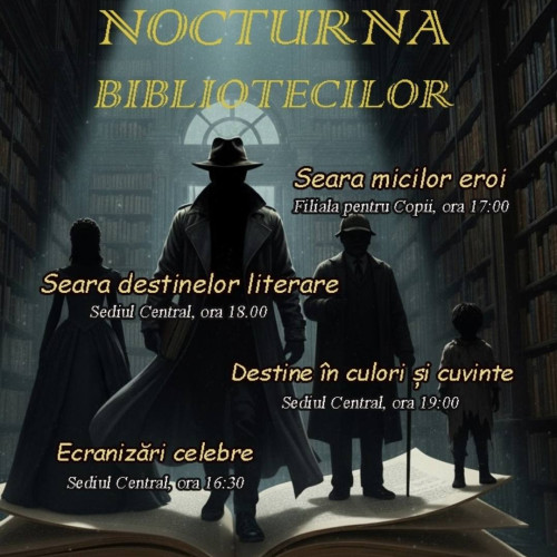 Nocturna bibliotecilor readuce literatura la viață la Dâmbovița
