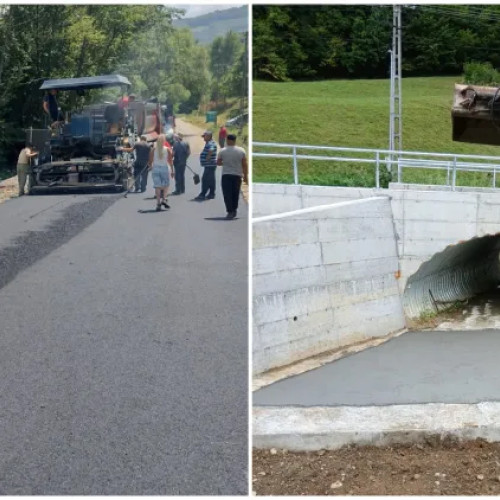 Consiliul Județean Cluj a finalizat podul de pe drumul județean din Chiuiești