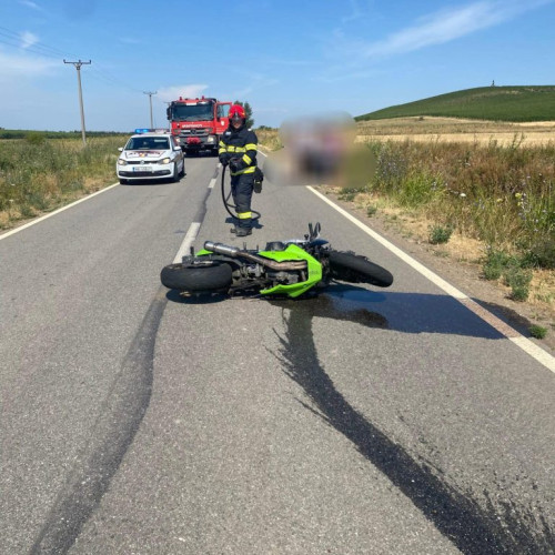 Trafic întrerupt pe DN 65 în zona Jitaru după un accident rutier