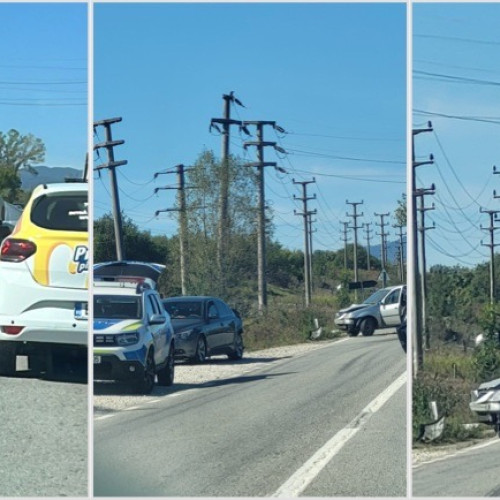 Impact între două autoturisme la Tomșani, o persoană rănită ușor