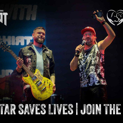 Licitația caritabilă pentru chitara semnată de trupe internaționale se încheie săptămâna viitoare