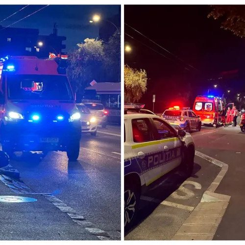 Un livrator pe scuter a căzut pe strada Aurel Vlaicu din Cluj-Napoca