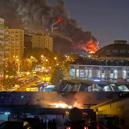 Incendiu puternic la un depozit din sectorul 2, evacuări și atenționări în București