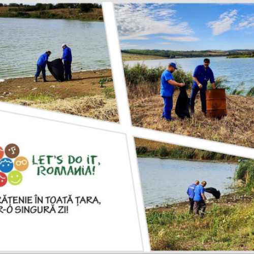 120 de voluntari au curățat zonele hidrotehnice din Crișuri de peste 2,5 tone de deșeuri